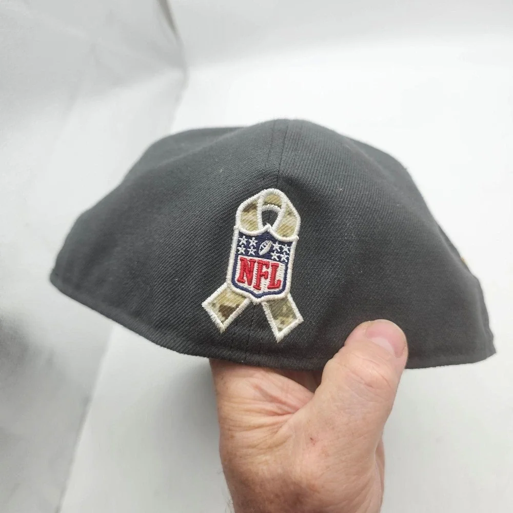 Carolina Panthers Hat Cap Fitted Mens 7 3/4 NFL Football 59FIFTY Camo New Era